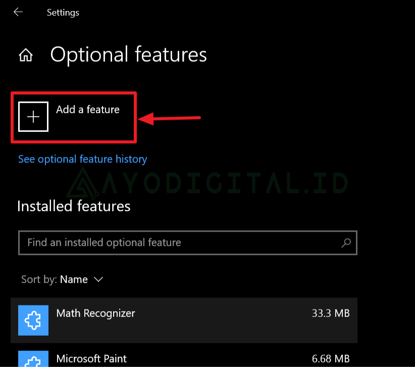 Optional Features